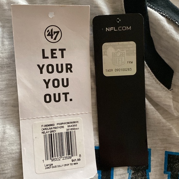 CAROLINA PANTHERS CROP SHIRT - Picture 6 of 6